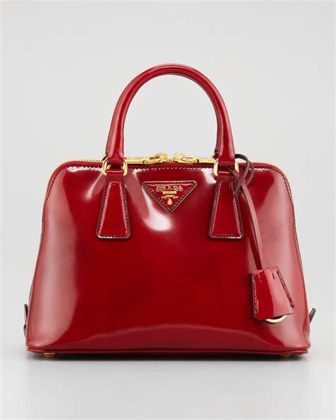 prada red black|Prada red shoulder bag.